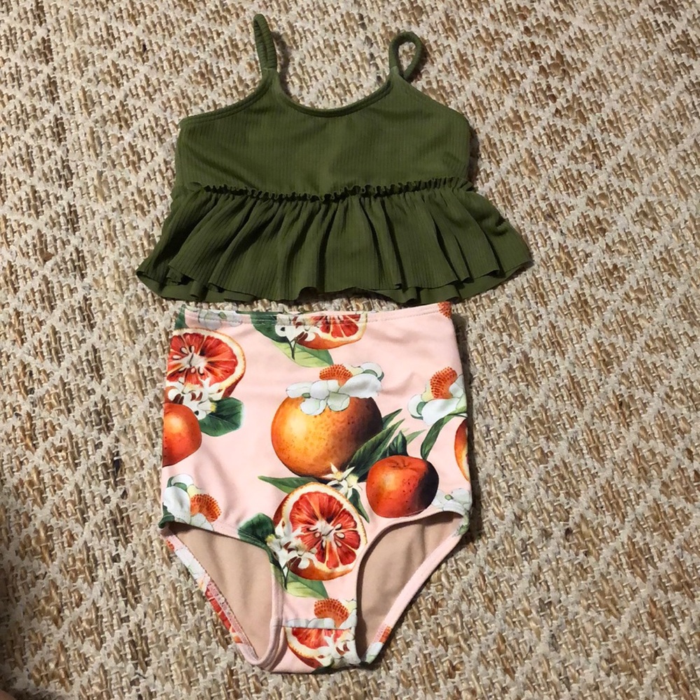 kortni jeane 12-18 month grapefruit 2 piece swim